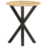 Side Table 48x48x56 cm Solid Mango Wood - Front View