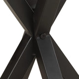 Side Table 48x48x56 cm Solid Mango Wood - Top-Down View