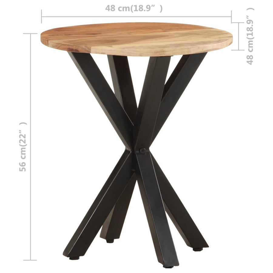 Side Table 48x48x56 cm Solid Acacia Wood