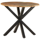 Side Table 68x68x56 cm Solid Reclaimed Wood - Close-Up Angle