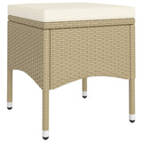 5 Piece Garden Dining Set Poly Rattan Beige (310551+310612)