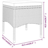 5 Piece Garden Lounge Set Poly Rattan Grey - Low Angle