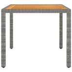 5 Piece Garden Dining Set Poly Rattan Grey