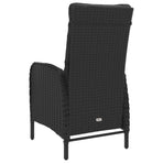 9 Piece Garden Dining Set Poly Rattan and Acacia Wood Black
