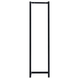 Towel Rack Black 25x20x95 cm Iron - Side View