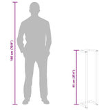 Towel Rack Black 25x20x95 cm Iron - Extra Image