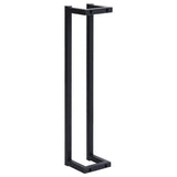 Towel Rack Black 12.5x12.5x60 cm Iron - Top-Down View