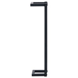 Towel Rack Black 12.5x12.5x60 cm Iron - 45-Degree Angle