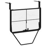 Balcony Table Black 60x40 cm Steel
