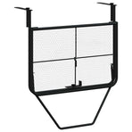Balcony Table Black 60x40 cm Steel