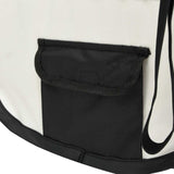 Foldable Dog Playpen With Carrying Bag Black 145x145x61 Cm - Rear View