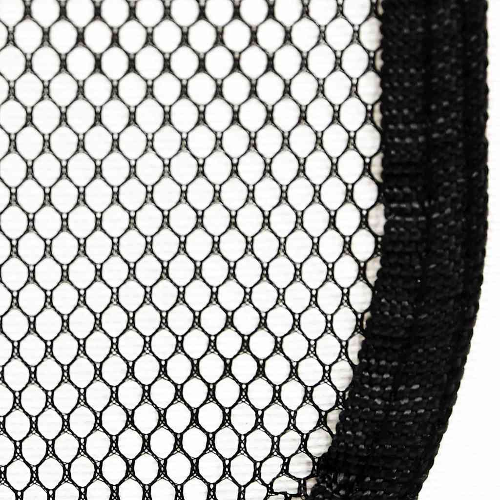 Foldable Dog Playpen With Carrying Bag Black 145x145x61 Cm