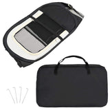 Foldable Dog Playpen With Carrying Bag Black 145x145x61 Cm - Extra Image