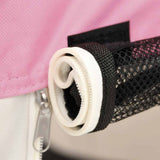 Foldable Dog Playpen With Carrying Bag Pink 145x145x61 Cm - Low Angle