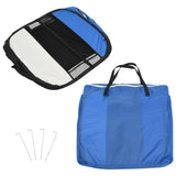 Foldable Dog Playpen With Carrying Bag Blue 145x145x61 Cm - Extra Image