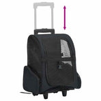 Foldable Multipurpose Pet Trolley Black