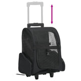 Foldable Multipurpose Pet Trolley Black - 45-Degree Angle