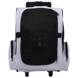 Foldable Multipurpose Pet Trolley Grey - Front View