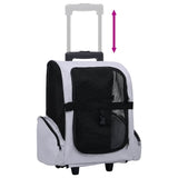 Foldable Multipurpose Pet Trolley Grey - 45-Degree Angle