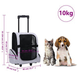 Foldable Multipurpose Pet Trolley Grey - Low Angle