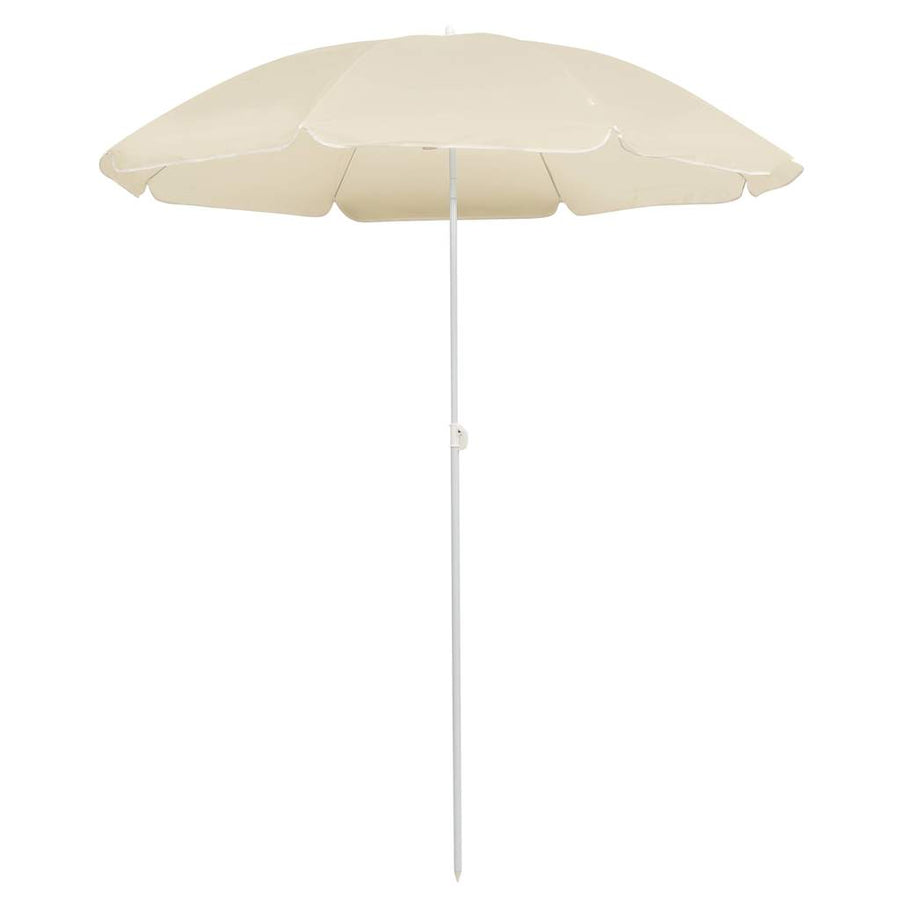 Garden Parasol with Steel Pole Sand 180 cm