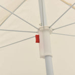 Garden Parasol with Steel Pole Sand 180 cm