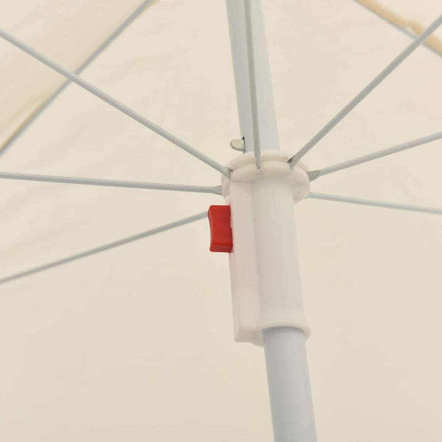 Garden Parasol with Steel Pole Sand 180 cm
