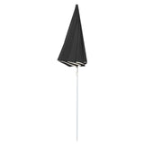 Garden Parasol with Steel Pole Anthracite 180 cm - Side View