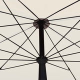 Garden Parasol with Pole 200x130 cm Sand - 45-Degree Angle