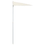 Garden Half Parasol with Pole 180x90 cm Sand