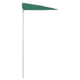 Garden Half Parasol with Pole 180x90 cm Green - 45-Degree Angle