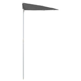 Garden Half Parasol with Pole 180x90 cm Anthracite - 45-Degree Angle