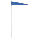 Garden Half Parasol with Pole 180x90 cm Azure Blue - 45-Degree Angle