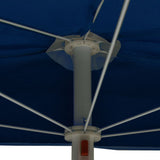 Garden Half Parasol with Pole 180x90 cm Azure Blue