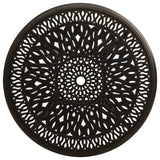 Garden Table Bronze 90x90x74 cm Cast Aluminium - Side View
