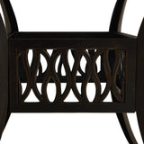 Garden Table Bronze 90x90x73 cm Cast Aluminium