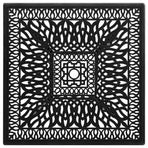 Garden Table Black 90x90x73 cm Cast Aluminium