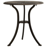3 Piece Bistro Set Cast Aluminium Bronze - Rear View
