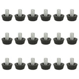 Adjustable Furniture Feet M8 18 pcs Black