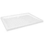 Shower Base Tray with Dots White 90x70x4 cm ABS