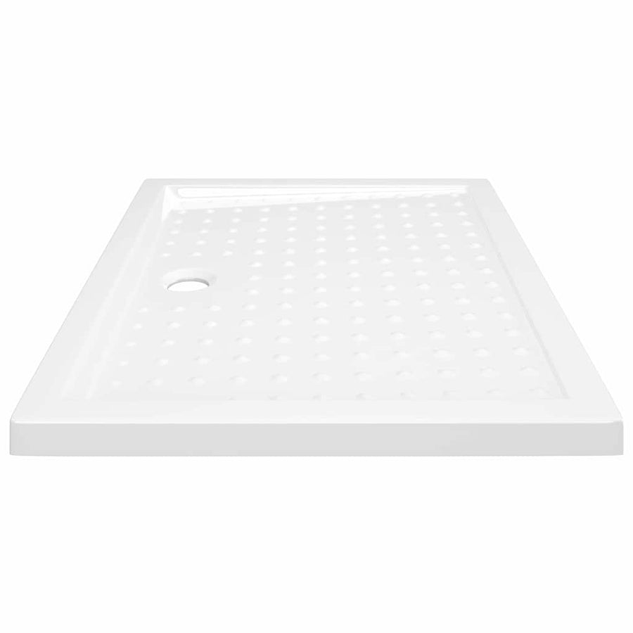 Shower Base Tray with Dots White 90x70x4 cm ABS