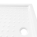 Shower Base Tray with Dots White 90x70x4 cm ABS