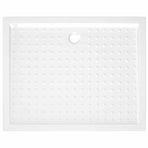 Shower Base Tray with Dots White 80x100x4 cm ABS