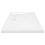 Shower Base Tray with Dots White 70x100x4 cm ABS
