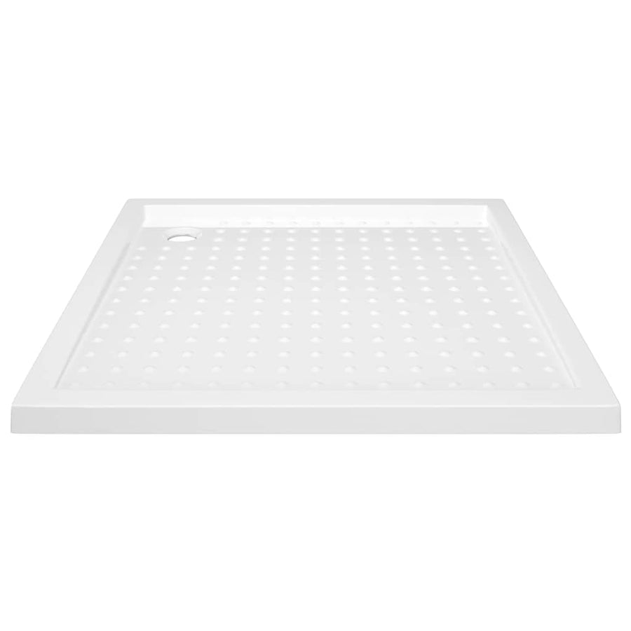 Shower Base Tray with Dots White 80x80x4 cm ABS