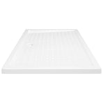 Shower Base Tray with Dots White 80x120x4 cm ABS