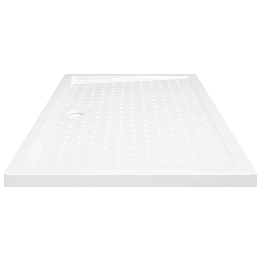 Shower Base Tray with Dots White 80x120x4 cm ABS