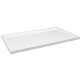 Rectangular ABS Shower Base Tray White 70x120 cm - Front View