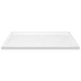 Rectangular ABS Shower Base Tray White 70x120 cm