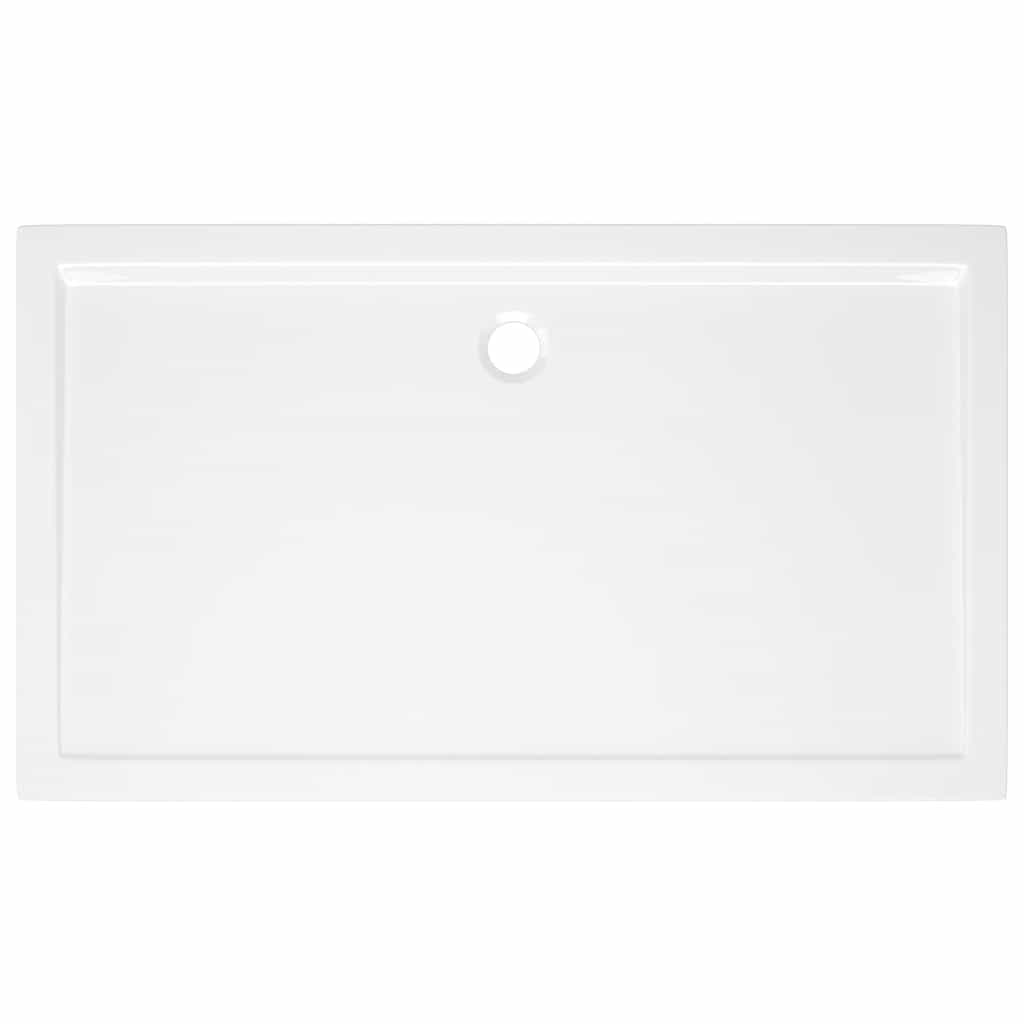 Rectangular ABS Shower Base Tray White 70x120 cm